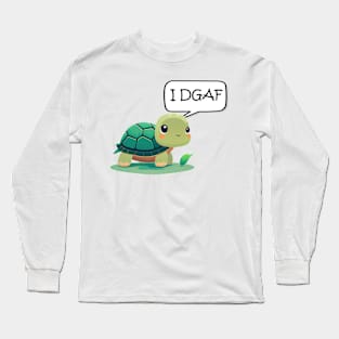 Turtle Just Doesn't Care Long Sleeve T-Shirt